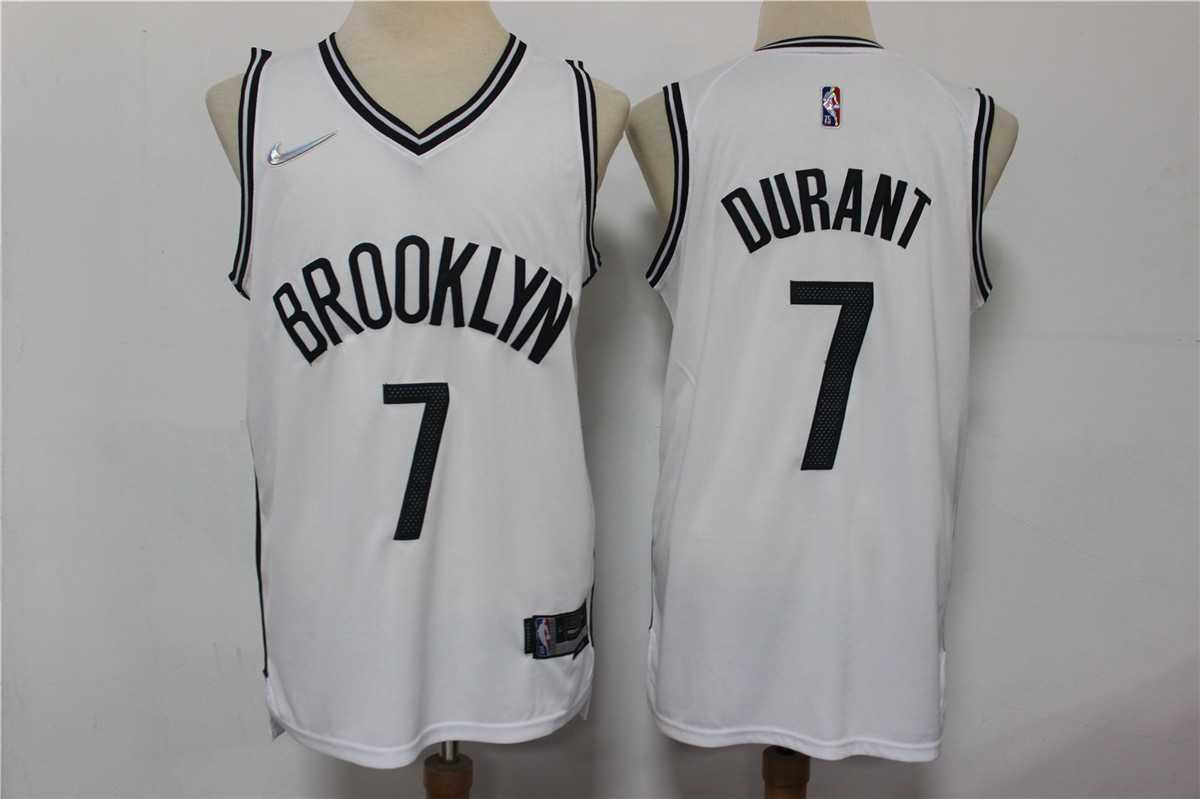 Nets 7 Kevin Durant White Nike Diamond 75th Anniversary City Edition Swingman Jersey,We sell and wholesale Nets 7 Kevin Durant White Nike Diamond 75th Anniversary City Edition Swingman Jersey on line form chian!